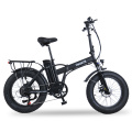 Electric folding bike with handlebars